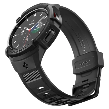 Etui Spigen Rugged Armor „Pro“ für Samsung Galaxy Watch 6 Classic (47 mm) schwarz