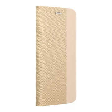 Etui Kabura SENSITIVE Book do Samsung S25 Edge Złoty TV Stand 360 case