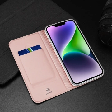 Dux Ducis Skin Pro iPhone 15 Plus Hülle mit Klappe und Geldbörse – Blau