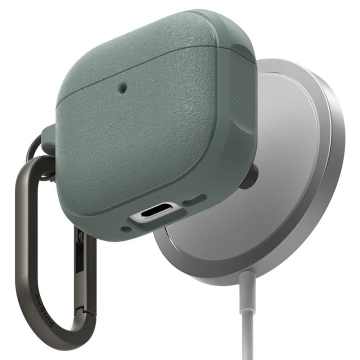 Etui do Apple AirPods 4 Ringke Onyx MagSafe Sage Green + Karabińczyk
