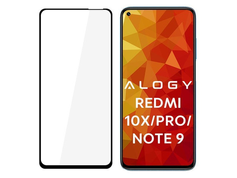 Szkło Alogy Full Glue Hüllenfreundlich für Xiaomi Redmi 10X/ 10X Pro/ Note 9