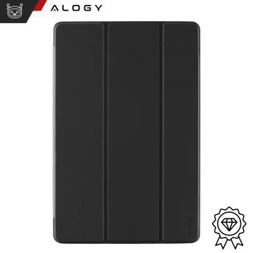 Etui ochronne do Samsung Galaxy Tab S9 FE+ 12.4" Alogy Book Cover Case obudowa na tablet Czarne + Szkło
