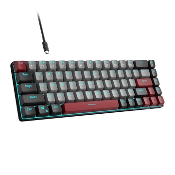 MageGee MK-BOX kabelgebundene Tastatur Schwarz und Grau