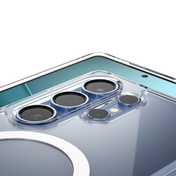 Etui für Samsung Galaxy S25 Ultra Clear/White Spigen Ultra Hybrid Mag MagSafe