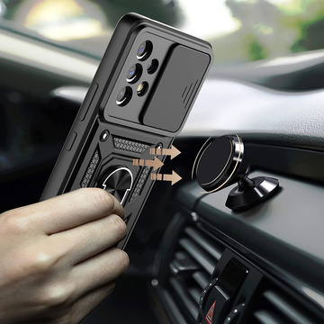 Etui Alogy Camshield Stand Ring z osłonką na aparat do Samsung Galaxy A73 / A73 5G