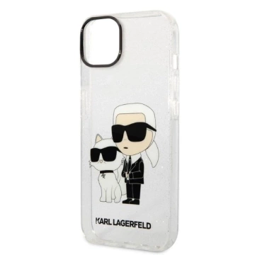Etui Karl Lagerfeld KLHCP14MHNKCTGT do iPhone 14 Plus 6,7" hardcase Gliter Karl&Choupette