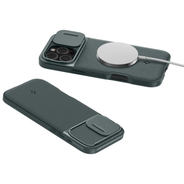 Etui Spigen Optik Armor Mag MagSafe iPhone 16 Pro Max Zielona Otchłań