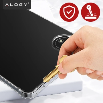 Etui do Redmi Pad SE 8.7" Przezroczyste, Ochronne, Hybrydowe, Wzmocnione Narożniki, Smukłe i Lekkie, Alogy FlexiShield™ ShockProof Case