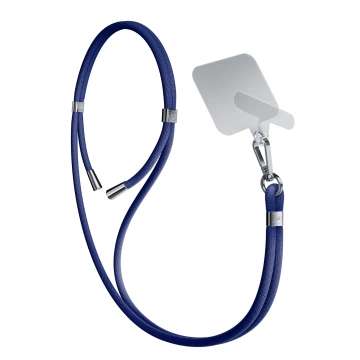 Universelles Smartphone-Lanyard 3mk EasyClip Dunkelblau (Silber)
