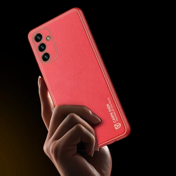 Dux Ducis Yolo elegante Hülle aus ökologischem Leder für Samsung Galaxy A13 5G rot