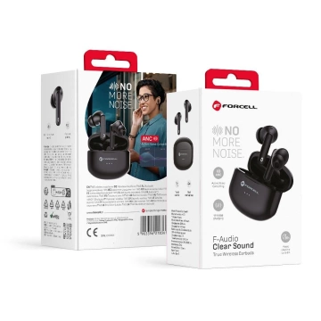 Forcell F-Audio TWS Clear Sound Kabellose Kopfhörer Schwarz