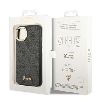 Etui Guess GUHCP14MHG4SHK do Apple iPhone 14 Plus 6,7" czarny/black hard case 4G Vintage Gold Logo