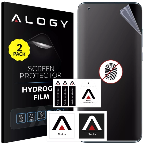 2x Folia "MATOWA" do Xiaomi 10 Hydrożelowa Alogy HydroSkin Matte Pro™ na ekran do etui "BEZ ODCISKU PALCÓW"