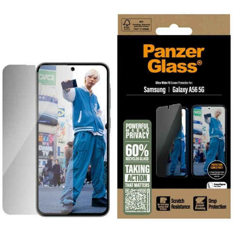 Szkło hartowane do Samsung Galaxy A56 5G PanzerGlass Ultra-Wide Fit Privacy