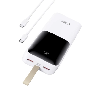Powerbank Tech-Protect PB03 30000mAh 22.5W Biały USB-A USB-C