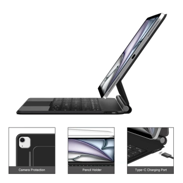 Etui z klawiaturą Tech-Protect iPad Pro 12.9 / Air 13 SmartCase Black