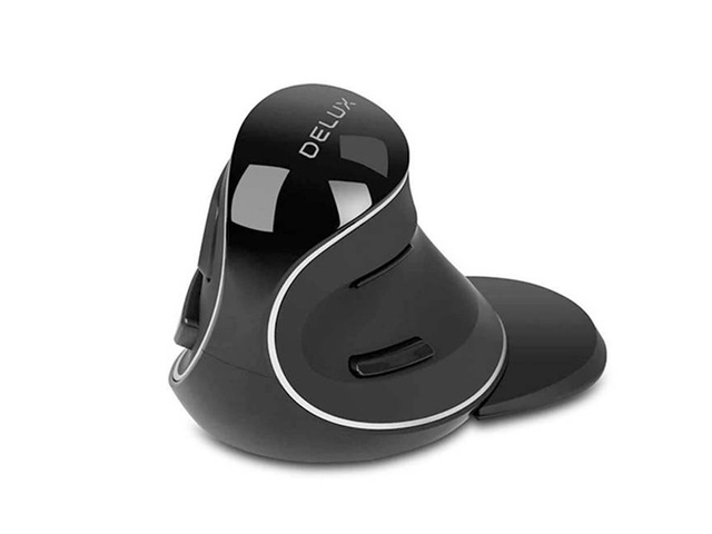 Kabellose vertikale Maus Delux M618PD BT / 2.4G 4200DPI 3-Kanal