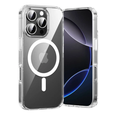 Schutzhülle für iPhone 16 Pro Vention MagSafe transparent, widerstandsfähig