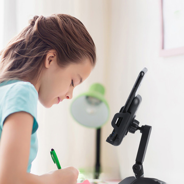 Telefonhalter Ständer Desktop-Ständer verstellbar 360 ​​Tischstativ Stativ 4-7" Alogie Schwarz