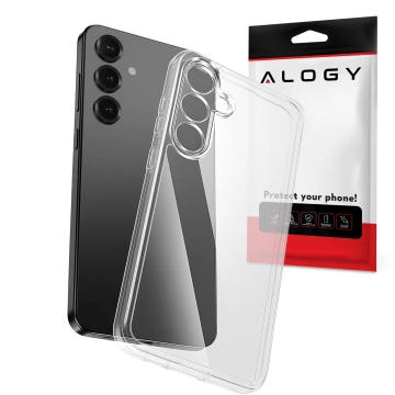 Etui Przezroczyste do Samsung Galaxy S25 Plus, Podwyższone Krawędzie, Idealne Dopasowanie, PC + TPU, Alogy HybridShield™ Case + SZKŁO HARTOWANE