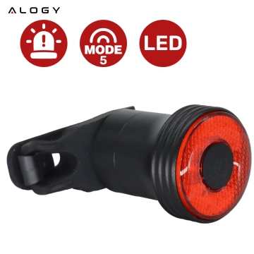 Lampka rowerowa SMART tylna Alogy RedLine R na tył roweru oświetlenie LED światełko światło tylnie czerwona reakcja na hamowanie inteligentna wodoodporna