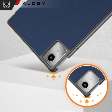 Etui do Lenovo Tab K11 / K11E 11” M11 10.95" TB330FU / TB330XU / TB331FC Book Case Cover z klapką obudowa futerał pokrowiec Alogy Granatowe