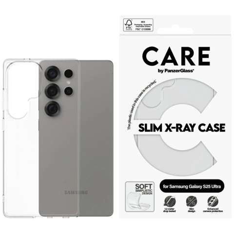 Etui CARE do Samsung Galaxy S25 Ultra by PanzerGlass Fashion X-Ray Przezroczyste