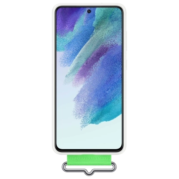 Samsung Strap Silicone Cover etui pokrowiec do Samsung Galaxy S21 FE biały (EF-GG990TWE)