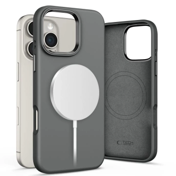 Etui Tech-Protect Silicone Pure MagSafe iPhone 16 Pro Clay