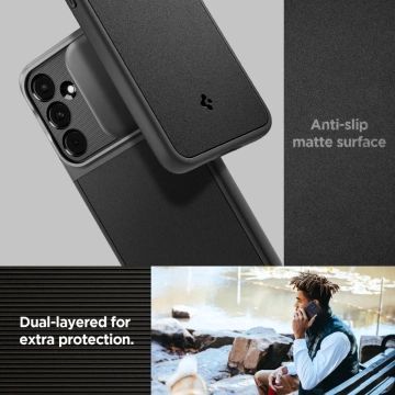 Etui Spigen Optik Armor für Samsung Galaxy A55 5G Schwarz