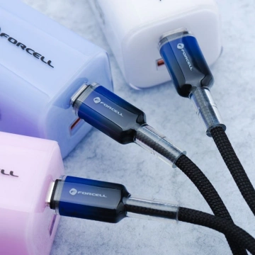 Kabel USB-C – USB-C 100W Forcell F-Energy Gradient 1 m C357 czarny