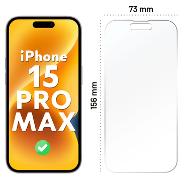 Hybridglas für Apple iPhone 15 Pro Max Vollbild Alogy Flexi Full Glass 9H Schutzglas Bruchsicher