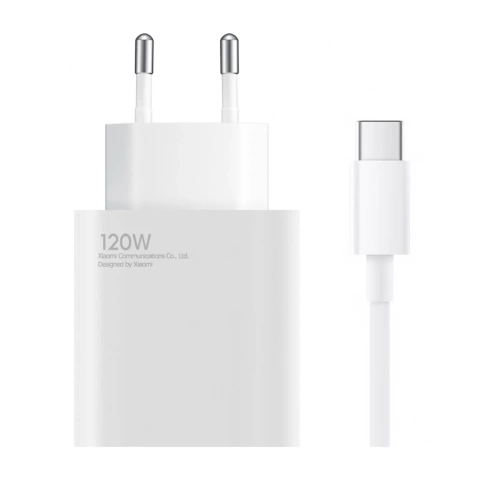 Superszybka ładowarka Xiaomi 120W GaN z kablem USB-C  smartfon i laptop