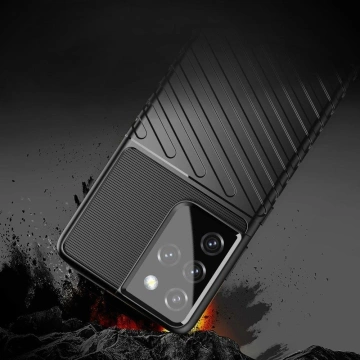 Etui ochronne Thunder Case do Samsung Galaxy S23 Ultra silikonowy pancerny pokrowiec Niebieskie