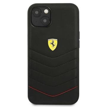 Ferrari iPhone 13 mini 5.4" Handyhülle schwarz/schwarz Hardcase Off Track Quilted