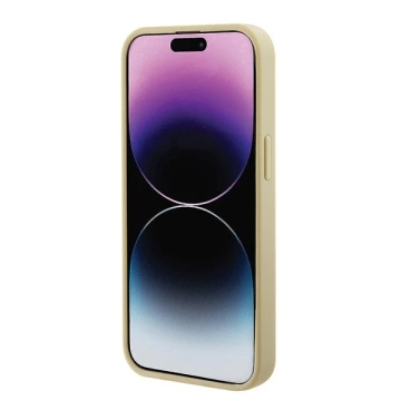Etui Guess GUHMP15MPSAHMCB do iPhone 15 Plus 6.7"hardcase Saffiano MagSafe złoty/gold 