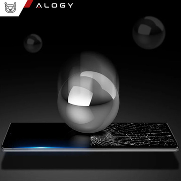 Gehärtetes Glas für die hüllenfreundliche Alogy Full Glue-Hülle für das Samsung Galaxy S24 Ultra Black