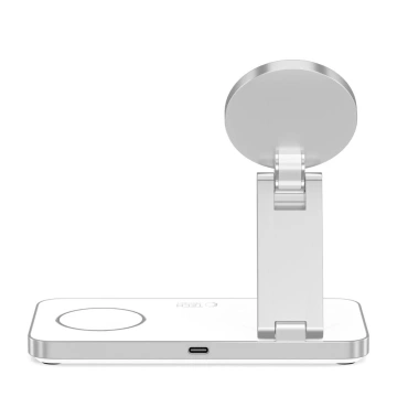 Ładowarka Indukcyjna 3w1 Tech-Protect QI15W-A47 MagSafe Biała
