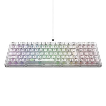 Klawiatura mechaniczna gamingowa Havit KB875L Przezroczysta