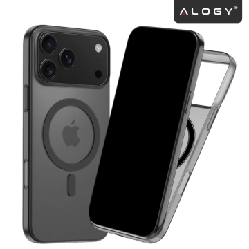 Etui do Apple iPhone 17 Pro Max – matowa obudowa do MagSafe z ochroną obiektywu, smukłe i odporne na zarysowania, idealne dopasowanie – Alogy Skinny MatteCase™ Czarne +2x Szkło hartowane