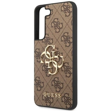 Etui Guess GUHCS23S4GMGBR do Samsung Galaxy S23 S911 brązowy/brown hardcase 4G Big Metal Logo