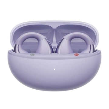 Kabellose Kopfhörer QCY Crossky Clip T33 Bluetooth 5.4 30h Lila