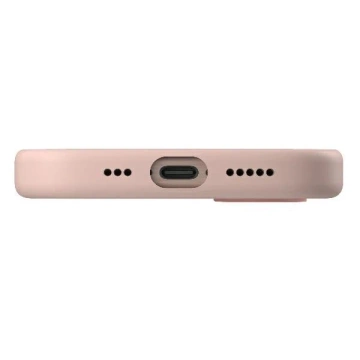 Etui do iPhone 16 Pro UNIQ Lino Hue MagSafe Silikon Różowe