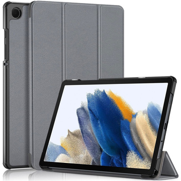 Etui do Samsung Galaxy Tab A9 2023 8.7" X110 / X115 obudowa na tablet Case Alogy Book Cover Szare + SZKŁO HARTOWANE