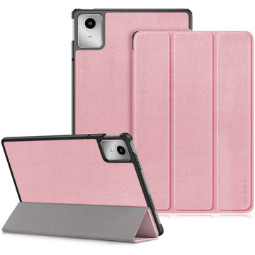 Etui do Lenovo Tab K11 / K11E 11” M11 10.95" TB330FU / TB330XU / TB331FC Book Case Cover z klapką obudowa futerał pokrowiec Alogy Różowe