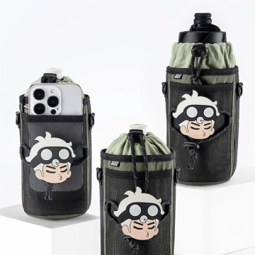 Torba Rockbros na Butelkę 1L z Paskiem Rowerowa Zielona 3011006501