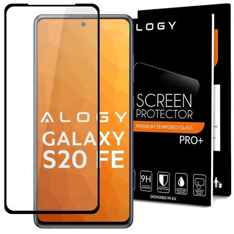 Glass Alogy Full Glue Hülle freundlich für Samsung Galaxy S20 FE Schwarz