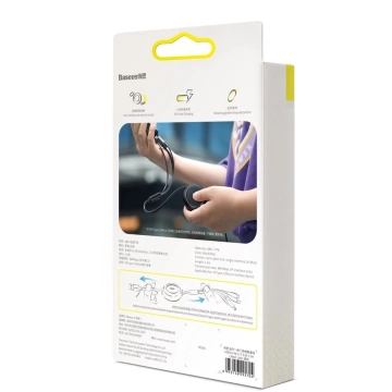 Baseus Golden Loop 3in1 ausziehbares Kabel USB - Micro USB / Lightning / USB-C 3.5A 35cm - 120cm schwarz (CAMLT-JH01)