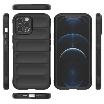 Magic Shield Case Hülle für iPhone 12 Pro Max flexible gepanzerte dunkelblaue Hülle