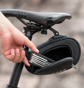 Rockbros C40 Fahrradsatteltasche Schwarz Wasserdicht